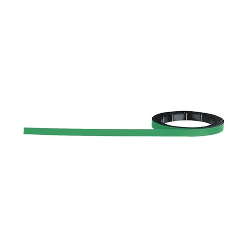 Magnetband 1m x 5mm grün beschriftbar Magnetoplan 1260505 Produktbild Front View L