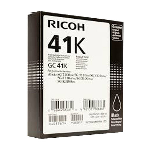 Gel Patrone GC-41K für Ricoh SG 3100/ 7100 schwarz Ricoh 2500Seiten 405761