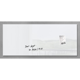 Glas-Magnetboard artverum 1300x550x15mm super-weiß inkl. Magnete Sigel GL241 Produktbild