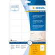 Folien-Etiketten Laser+Kopier 63,5x38,1mm auf A4 Bögen permanent glasklar transparent Herma 8017 (PACK=525 STÜCK) Produktbild Additional View 1 S