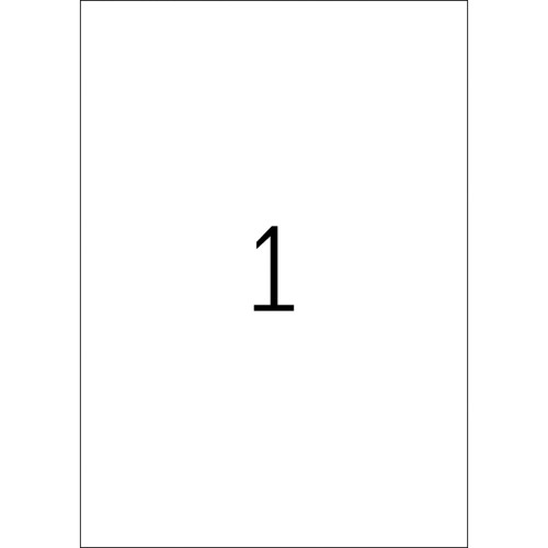 Folien-Etiketten Laser+Kopier 210x297mm auf A4 Bögen permanent glasklar transparent Herma 8020 (PACK=25 STÜCK) Produktbild Additional View 2 L