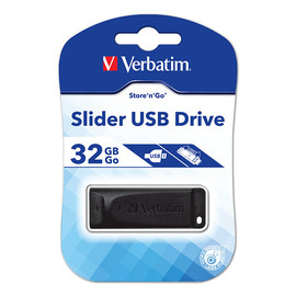 USB Stick Slider Store 'n Go 32GB grau Verbatim 98697 Produktbild