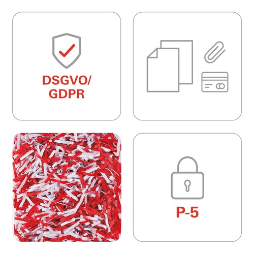 Aktenvernichter SECURIO B22 für 9-11Blatt 1,9x15mm Partikelschnitt HSM 1832121 (Sicherheitsstufe P-5) Produktbild Additional View 6 L