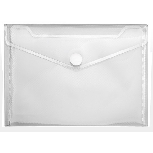 Dokumententasche Crystal mit Klettverschluss A5 bis 100Blatt transparent PP Veloflex 4550100 Produktbild Front View L