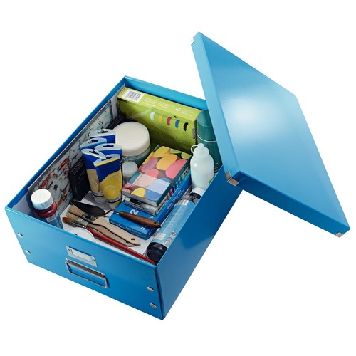 Archivbox WOW Click & Store für A3 369x200x482mm blau metallic Leitz 6045-00-36 Produktbild Additional View 1 L