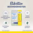 Tiefkühl-Etiketten Laser 63,5x33,9mm auf A4 Bögen weiß Zweckform L7970-25 (PACK=600 STÜCK) Produktbild Additional View 3 S