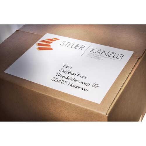 Etiketten Inkjet+Laser+Kopier 210x148mm auf A5 Bögen weiß Zweckform 6135 (PACK=200 STÜCK) Produktbild Additional View 4 L