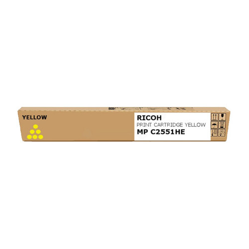 Toner für Aficio MP C2051/C2551 9500 Seiten yellow Ricoh 842062 Produktbild Front View L