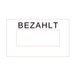 Datumstempel -Bezahlt- Printy Dater selbstfärbend Schrifthöhe Datum 3,8mm blau-rot Trodat 4850/L2 Produktbild Additional View 2 S