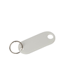 Schlüsselanhänger mit Ring und auswech- selbaren Etiketten 52x21x3mm weiß Wedo Kunststoff 262.8018.00 Produktbild Additional View 2 S