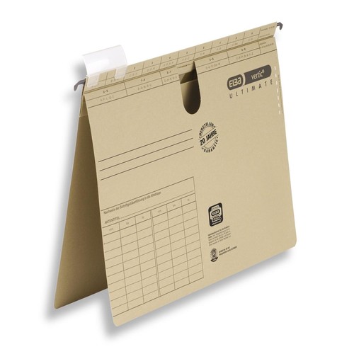 Hängehefter vertic ULTIMATE Amtsheftung naturbraun Elba 100560050 (PACK=50 STÜCK) Produktbild Front View L