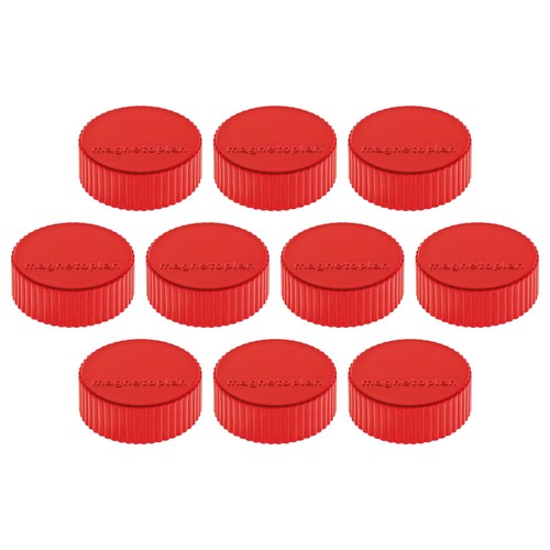 Haftmagnete Discofix Magnum ø 34mm 2000g Haftkraft rot Magnetoplan 1660006 (PACK=10 STÜCK) Produktbild Front View L