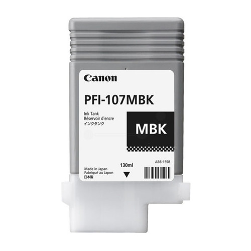 Tintenpatrone PFI-107MBK für Canon IPF 680/780 130ml schwarz matt Canon 6704b001 Produktbild Front View L