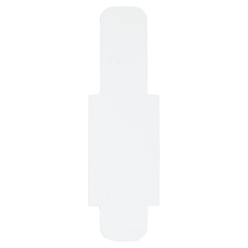 Stecksignal 12x40mm weiß Hartfolie Leitz 6030-00-01 (BTL=50 STÜCK) Produktbild Front View L
