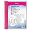 Schnellhefter Veloform Vorderdeckel transparent mit Innentasche A4 überbreit pink PVC Veloflex 4741070 Produktbild