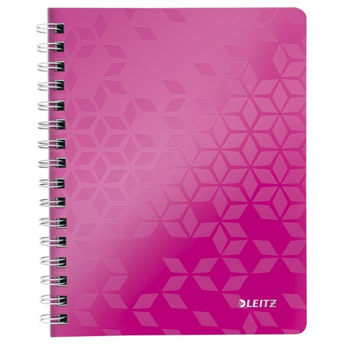 Collegeblock WOW A5 kariert pink metallic Leitz 4641-00-23 Produktbild Front View L