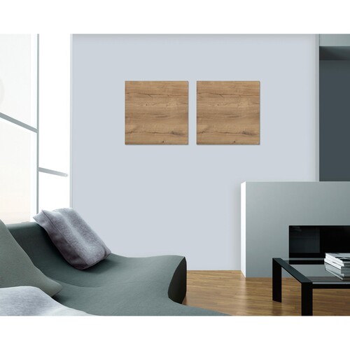 Glas-Magnetboard artverum 480x480x15mm Natural-Wood inkl. Magnete Sigel GL254 Produktbild Additional View 3 L