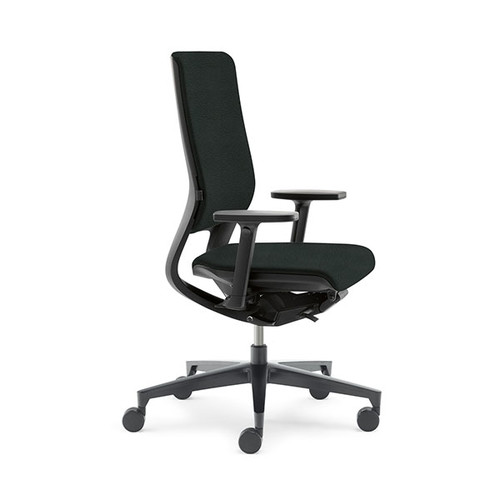 Drehstuhl STANDARD Mera98 mit Armlehnen Farbe schwarz YN009 Klöber Produktbild Front View L