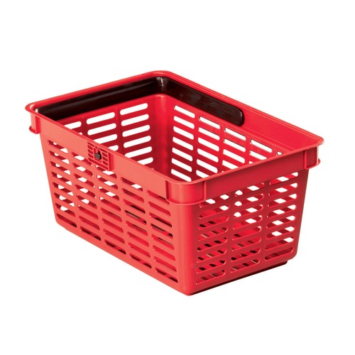 Einkaufskorb mit Tragegriff Shopping Basket 19 448x212x283mm 19Liter rot Kunststoff Durable 1801565080 Produktbild Front View L