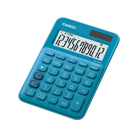 Taschenrechner 12-stelliges LC-Display blau Casio MS-20 UC BU Solar-/ Batteriebetrieb 22,1x104,5x149,5mm Produktbild