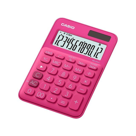 Taschenrechner 12-stelliges LC-Display rot Casio MS-20 UC RD Solar-/ Batteriebetrieb 22,1x104,5x149,5mm Produktbild