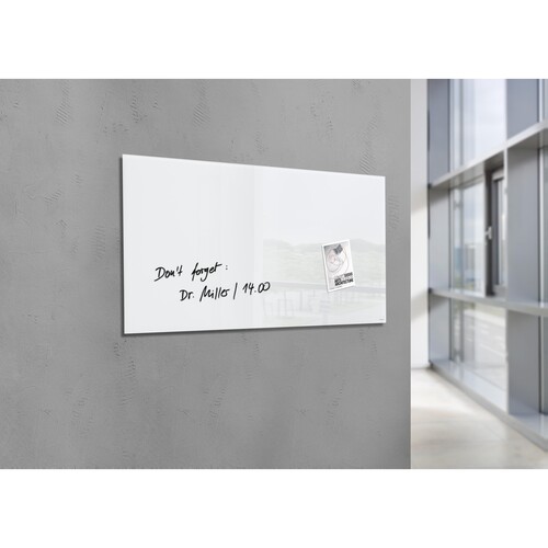 Glas-Magnetboard artverum 910x460x15mm super-weiß inkl. Magnete Sigel GL146 Produktbild Additional View 1 L