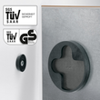 Glas-Magnetboard artverum 910x460x15mm rot inkl. Magnete Sigel GL147 Produktbild Additional View 7 S