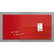 Glas-Magnetboard artverum 910x460x15mm rot inkl. Magnete Sigel GL147 Produktbild