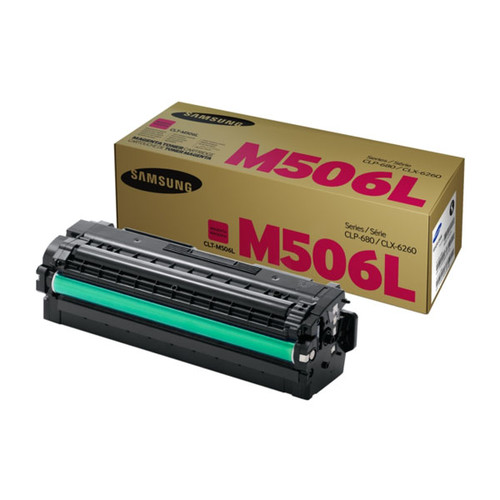 Toner M506L für Samsung CLP680/CLX6260 3500Seiten magenta SU305A Produktbild Front View L