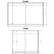 Schaukasten PRO für Innenbereich 15xA4 mit Schiebetüren 117,5x99x4,6cm Metall- Rückwand magnetisch Franken SK6115 Produktbild Additional View 1 S