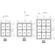 Schaukasten ECO für Außenbereich 6xA4 mit Flügeltüren 75x70,4x4,5cm Metall- Rückwand magnetisch Franken SK6SE Produktbild Additional View 1 S
