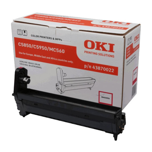 Trommel für C5850/C5950/C560n 20000Seiten magenta OKI 43870022 Produktbild Front View L