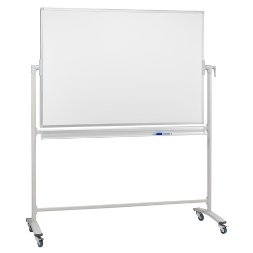 Mobile Stativ-Drehtafel 120x90cm weiß beidseitig lackiert Franken STC201 Produktbild Front View L