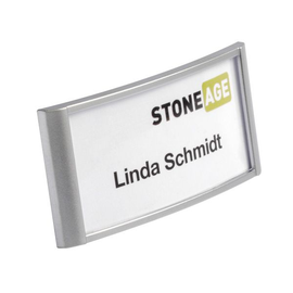 Namensschild mit Magnet 34x74mm silber Durable 8542-23 (PACK=10 STÜCK) Produktbild