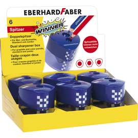 Doppelspitzer Winner mit Behälter blau Eberhard Faber 585133 Produktbild