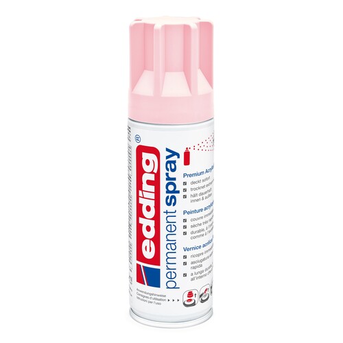 Permanent Spray 5200 200ml pastellrosa seidenmatt Edding 4-5200914 Produktbild Front View L