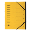 Ordnungsmappe mit 7 Fächern gelb Karton 40058-05 Produktbild