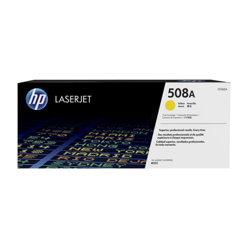 Toner 508A für Color LaserJet Enterprise M550 5000 Seiten yellow HP CF362A Produktbild Front View L