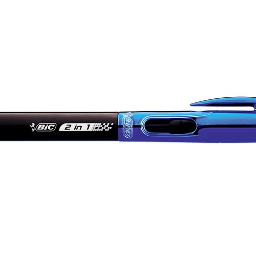 Kugelschreiber mit Touchpen 2in1 Stylus 0,4mm sortiert metallic silber, blau Bic 905449 Produktbild Additional View 4 L