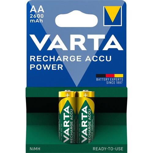 Akku Professional Mignon AA NiMh 1,2V 2600mAh Varta 5716 (PACK=2 STÜCK) Produktbild Front View L