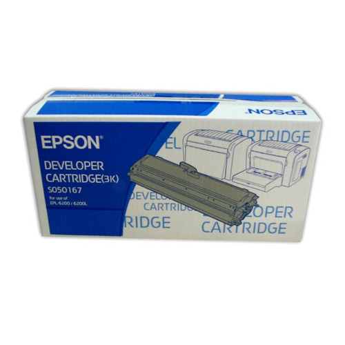 Toner für EPL6200/6200L 3000 Seiten schwarz Epson S050167 Produktbild Front View L