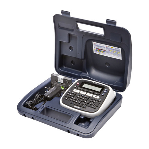 Beschriftungsgerät P-Touch D200BWVP inkl.Koffer, Netzadapter und Schriftband Brother PTD200BWVPG1 Produktbild Front View L