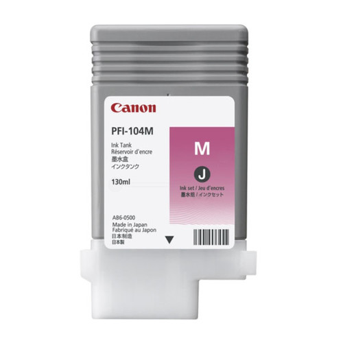 Tintenpatrone PFI-104M für Canon IPF650/655 130ml magenta Canon 3631B001 Produktbild Front View L