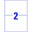 Folien-Etiketten Laser 210x148mm auf A4 Bg wetterfest+widerstandsfähig+ permanent weiß Zweckform L7916-10 (PACK=20 STÜCK) Produktbild Additional View 2 S