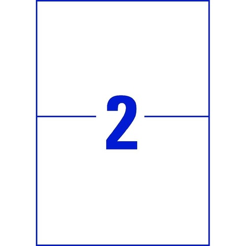 Folien-Etiketten Laser 210x148mm auf A4 Bg wetterfest+widerstandsfähig+ permanent weiß Zweckform L7916-10 (PACK=20 STÜCK) Produktbild Additional View 2 L