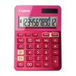 Taschenrechner 12-stelliges Display 145x104x25mm pink Solar-/ Batteriebetrieb Canon LS-123 K MPK Produktbild