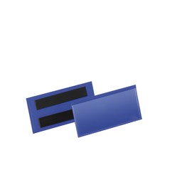 Etikettentaschen 100x38mm dunkelblau magnetisch Durable 1741-07 (PACK=50 STÜCK) Produktbild