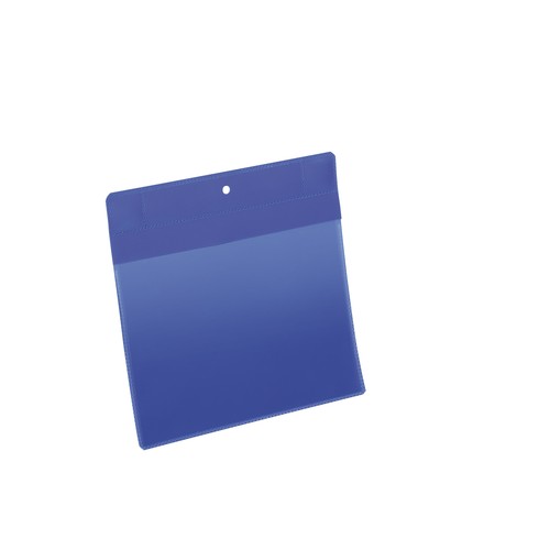 Neodym Magnettaschen A5 quer dunkelblau magnetisch Durable 1746-07 (PACK=10 STÜCK) Produktbild Front View L