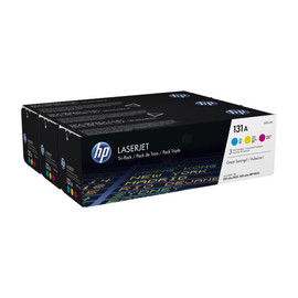 Toner 131A für Laser Jet Pro 200 je 1800Seiten cyan/magenta/yellow HP U0SL1AM (PACK=3 STÜCK) Produktbild