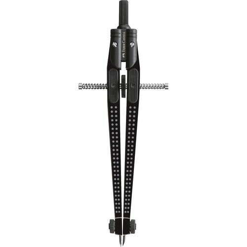 Schnellverstell-Zirkel GRIP 2001 schwarz Faber Castell 174434 Produktbild Front View L